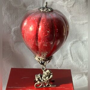 Lenox Kirk Steiff Santa's Journey Ornament  Hot Air Balloon Ornament '98